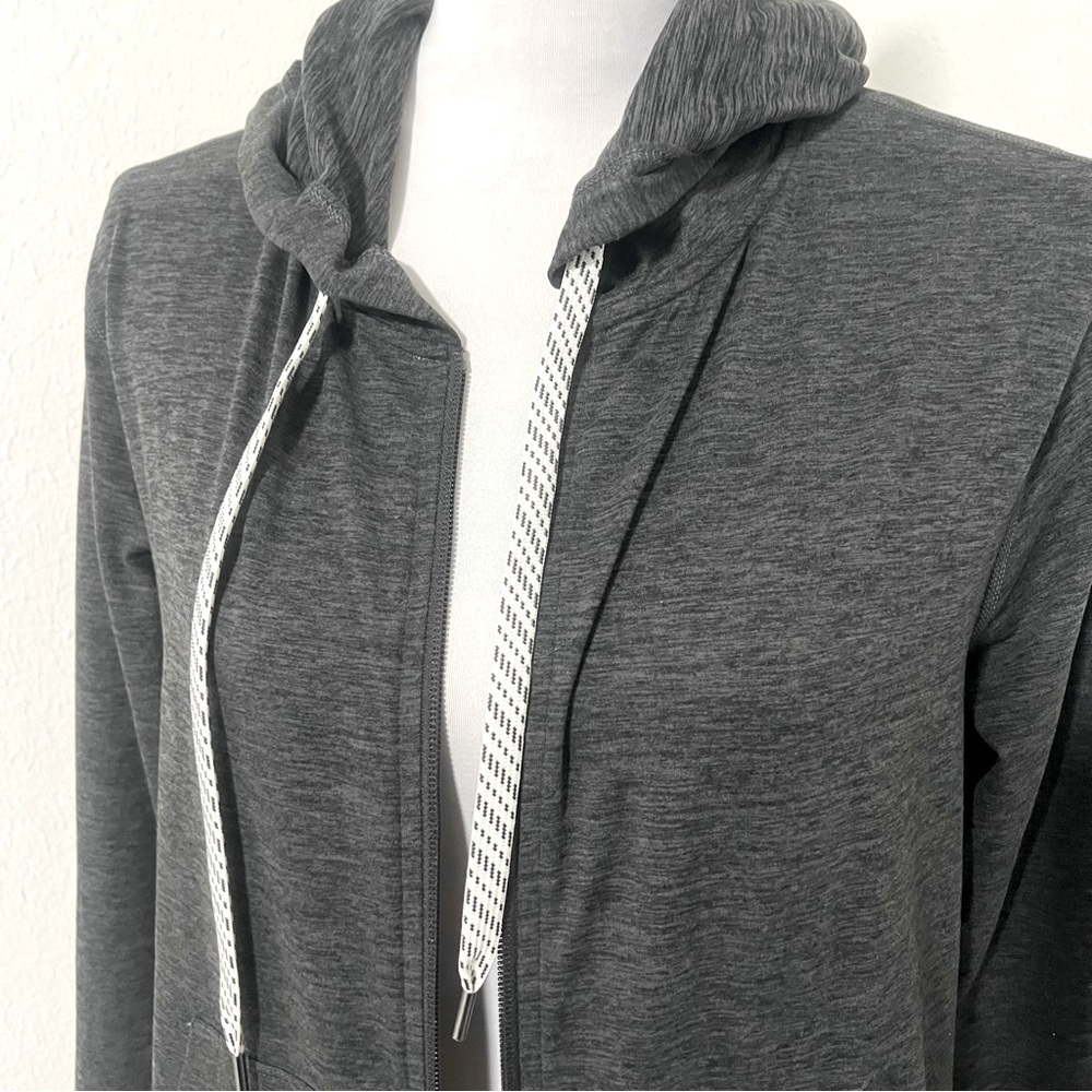 Members Mark Women’s Charcoal Favorite Soft Full Zip Hoodie Size Large NWOT - Picture 4 of 7
